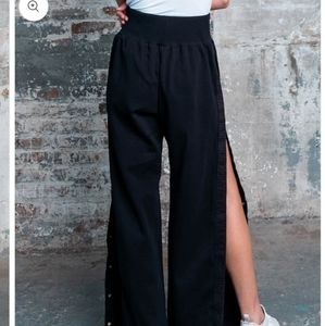 Charlotte Russe Snap down wide leg dress pants xs